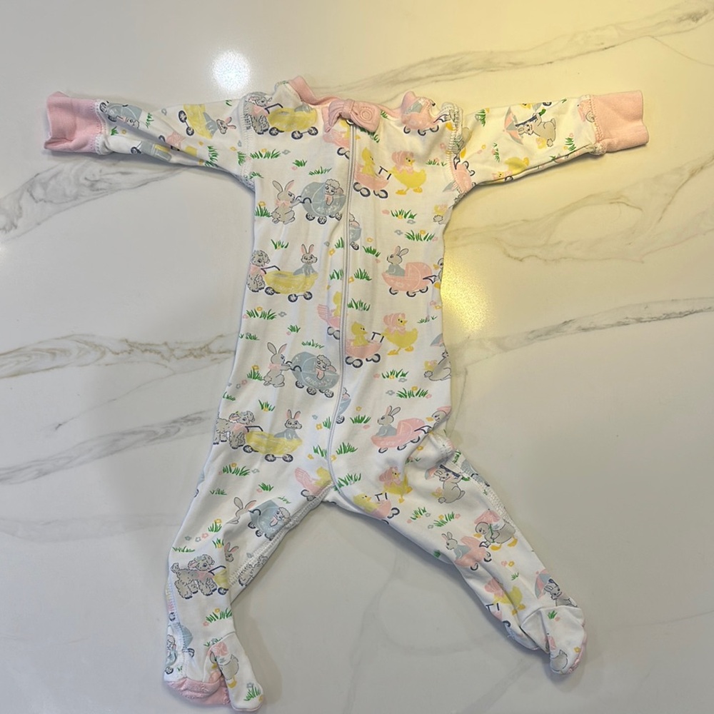 TBBC bunny footie pajamas